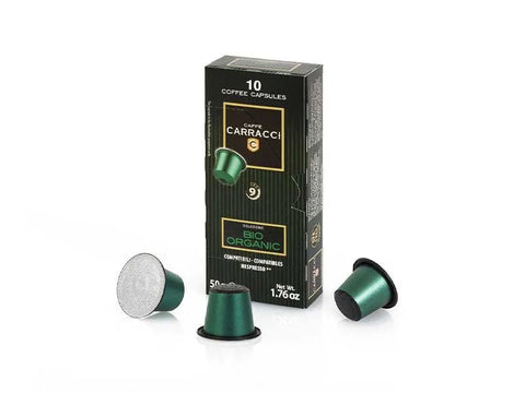 Carracci Bio Organic Coffee Capsules - 10 Capsules - CAFELAX