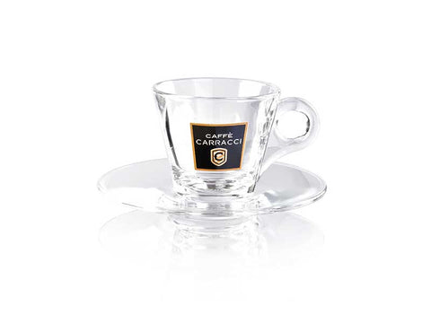 Carracci Espresso Cup & Saucer - Glass