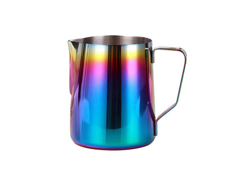 Colored Graded Stainless Steel Milk Pitcher 350 ML