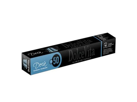 DolceVita Deca Coffee Capsules - 10 Capsules - CAFELAX