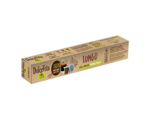 DolceVita Life Lungo Coffee Capsules - 10 Capsules - CAFELAX