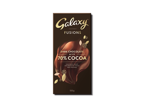 Galaxy Fusions 70% Dark Chocolate 100g
