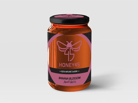 Honey 45 Banana Bolssom Natural Honey 450g
