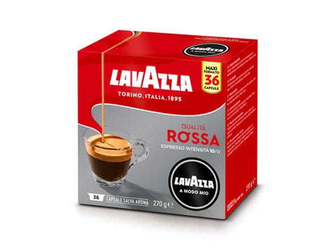 Lavazza A Modo Mio Rossa Coffee Capsules - 36 Capsules