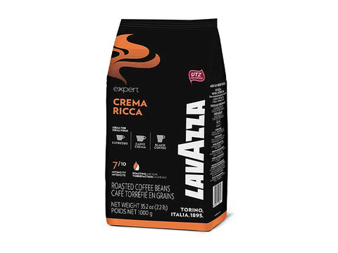 Lavazza Expert Crema Ricca Whole Beans Coffee - 1 Kg