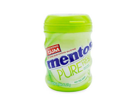 Mentos Pure Fresh Lime Mint Sugerfree Gum - 30 Pieces