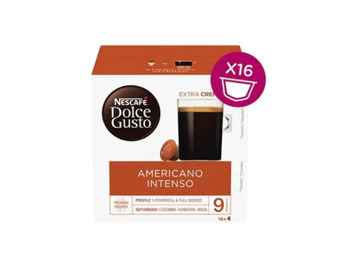 Nescafe Amricano Intenso Dolce Gusto Coffee Capsules - 16 Capsules - CAFELAX
