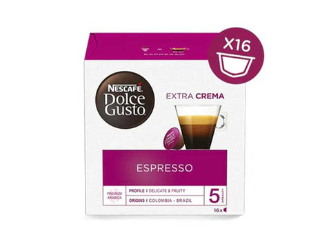 Nescafe Espresso Dolce Gusto Coffee Capsules - 16 Capsules