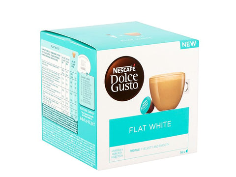 Nescafe Flat White Dolce Gusto Coffee Capsules - 16 Capsules