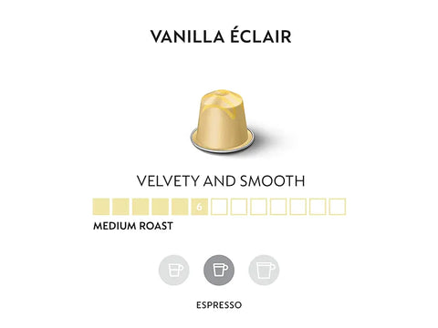 Nespresso Vanilla Éclair Coffee Capsules - 10 Capsules - Check Description - CAFELAX