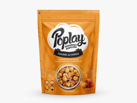POPLAY Popcorn Caramel & Cashew 100g