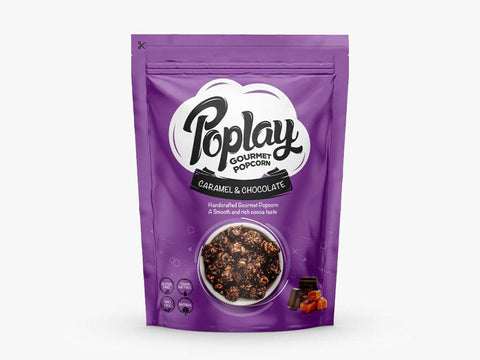 POPLAY Popcorn Caramel & Chocolate 100g