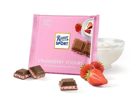 Ritter Sport Strawberry Yogurt 100g - CAFELAX