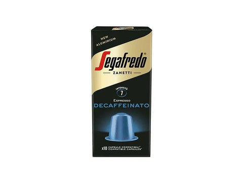 Segafredo Decaffeinato Aluminum Coffee Capsules - 10 Capsules - CAFELAX