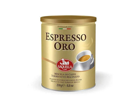 Saquella ORO Arabica Ground Coffee Can 250g - CAFELAX