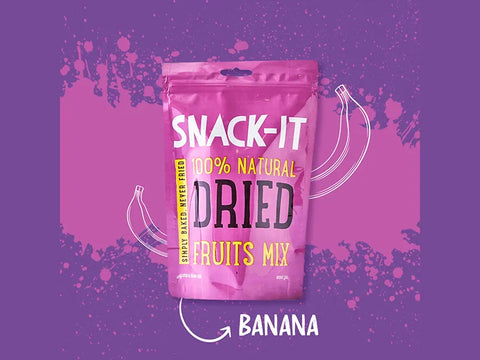 Snack-It 100% Natural Dried Banana 25g - CAFELAX