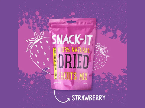 Snack-It 100% Natural Dried Strawberry 25g - CAFELAX