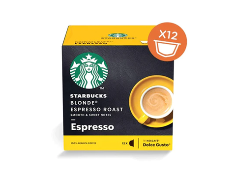 Starbucks Blonde Espresso Roast Dolce Gusto Coffee Capsules - 12 Capsules