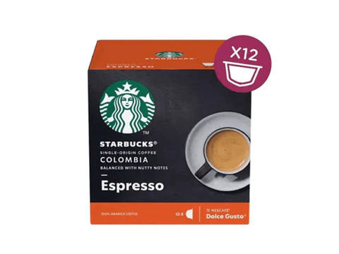 Starbucks Colombia Single Origin Dolce Gusto Coffee Capsules - 12 Capsules - CAFELAX