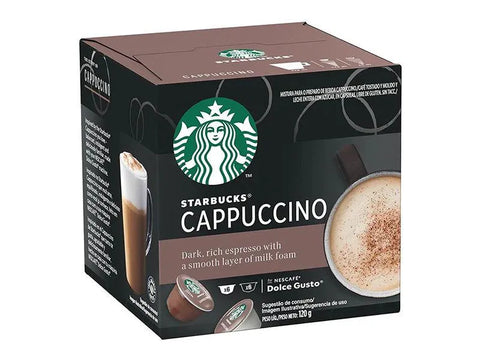 Starbucks Cappuccino Dolce Gusto Coffee Capsules - 12 Capsules - CAFELAX