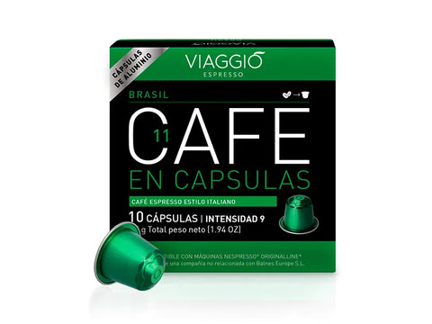 Viaggio Brasil Coffee Capsules - 10 Capsules - CAFELAX