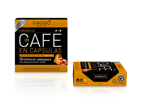 Viaggio Caramello Coffee Capsules - 10 Capsules - CAFELAX