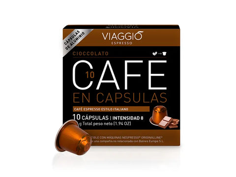 Viaggio Cioccolato Coffee Capsules - 10 Capsules - CAFELAX