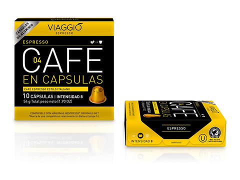 Viaggio Espresso Coffee Capsules - 10 Capsules