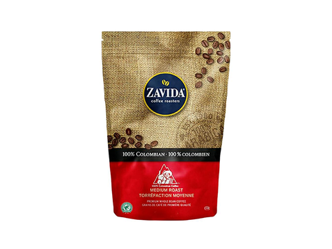 Zavida 100% Colombian sugar free whole beans Coffee 340 g