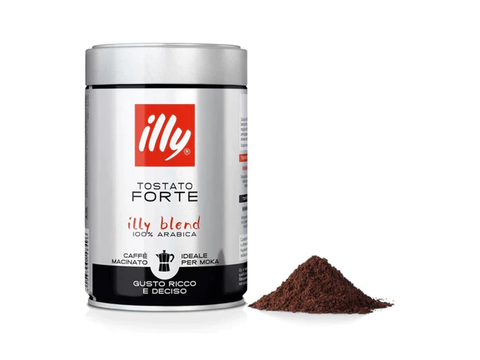 illy Tostato Forte Ground Coffee For Moka Pot 250g 