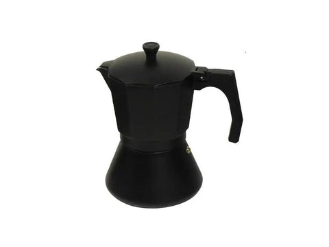 Black Moka pot with Induction Base - 3 Cups - CAFELAX