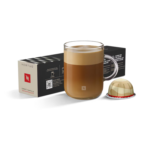 Nespresso Sweet Vanilla Decaffeinato Vertuo Capsules - 10 Capsules