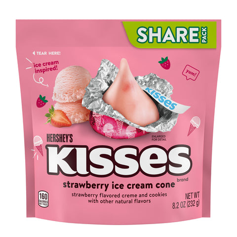 Hershey's Kisses Strabwerry Ice Cream Cone Candy 232g