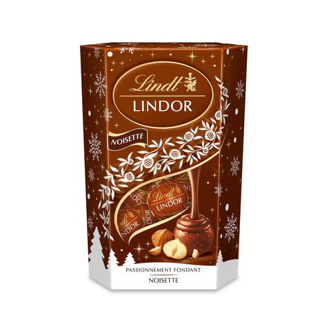 Lindt Lindor Chocolate With Hazelnut Truffles Box 200g
