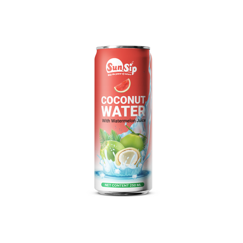 Sun Sip Original Coconut Water With Watermelon Drink 325ml