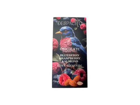 Despacito - Blueberry & Raspberry & Almond Dark Chocolate - 80g - CAFELAX