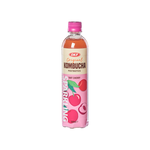 Okf Kombucha Tart Cherry Zero Sugar Sparkling Drink 500ml