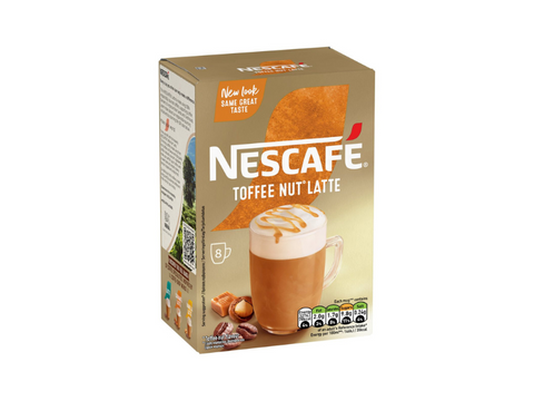 Nescafe Toffee Nut Latte 8 Sachets