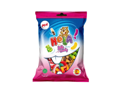 Candy Hola Mix Jelly Candy 250 gm - CAFELAX
