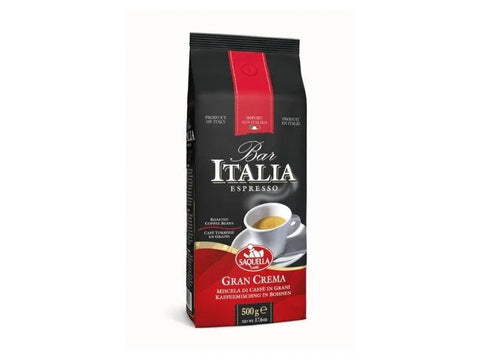 Saquella Gran Crema Whole Beans Coffee 500g - CAFELAX