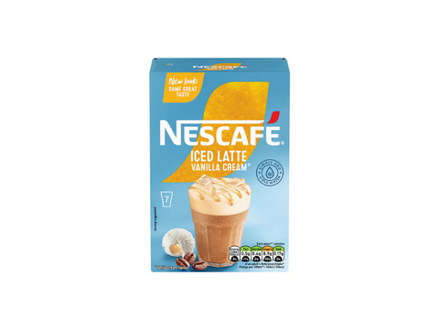Nescafe Iced Latte Vanilla Cream Instant Coffee 7 Sachets