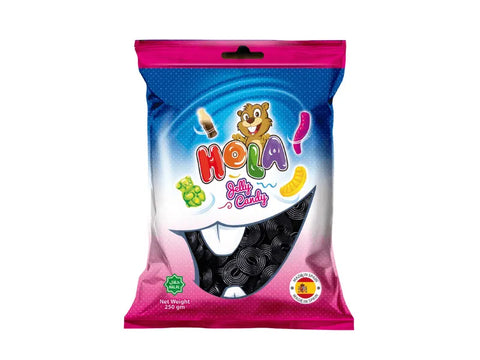 Candy Hola Licorice weel Jelly Candy 250 gm - CAFELAX