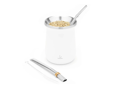 Balibetov Stainless Steel Mate Set - White - CAFELAX
