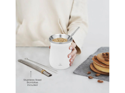Balibetov Stainless Steel Mate Set - White - CAFELAX