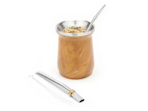 Balibetov Stainless Steal Mate Set - Wooden - CAFELAX