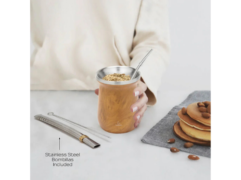Balibetov Stainless Steal Mate Set - Wooden - CAFELAX