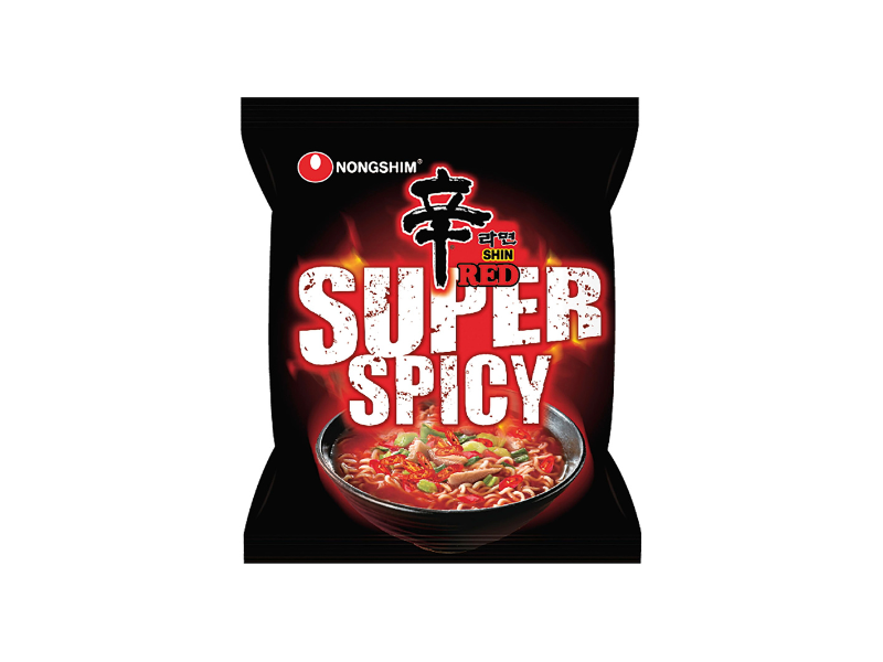 Nongshim Shin Red Ramyun Super Spicy Noodles 120g – CAFELAX