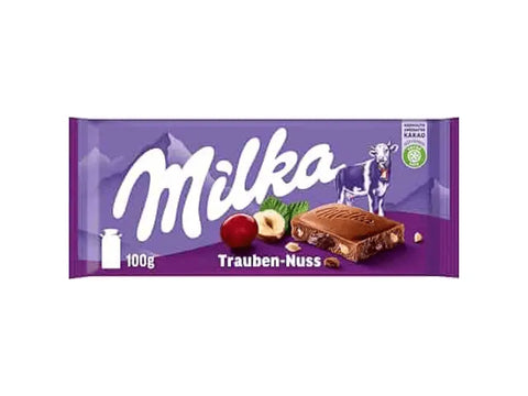 Milka Raisins&nuts Chocolate 100g - CAFELAX