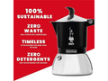 Bialetti fiammetta Induction Moka Pot - 2 Cups - Black - CAFELAX