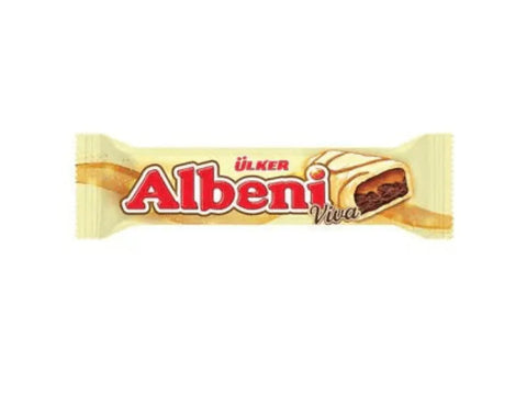 Ülker Albeni White Chocolate Coated Caramel and Biscuit 36g - CAFELAX